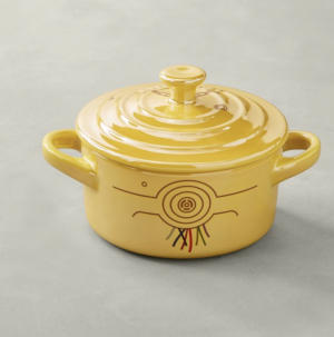 C-3PO Le Creuset Stoneware Mini Round Cocotte